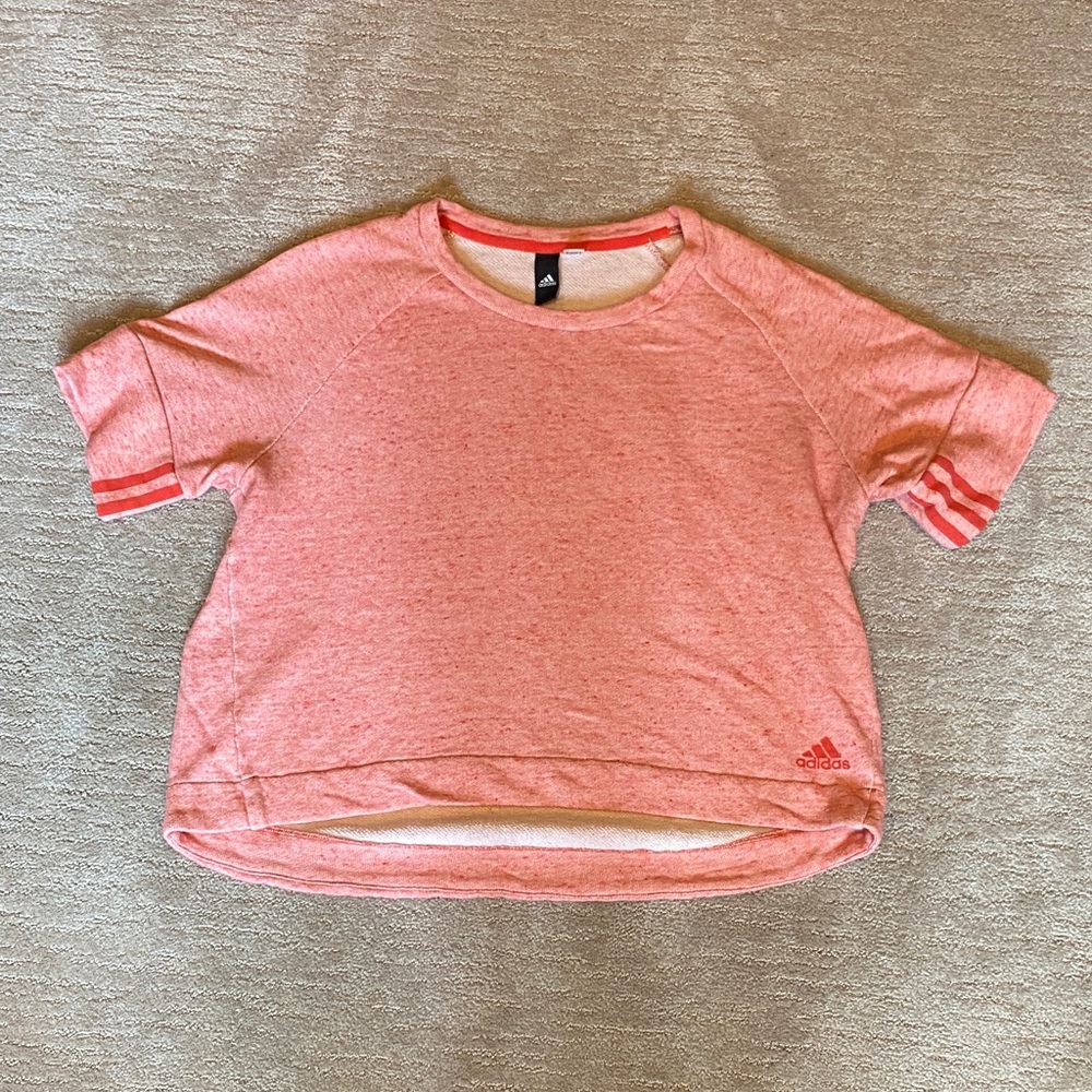 Adidas Light Pink Short Sleeve cotton Tee